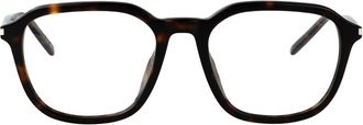 Saint Laurent Eyewear Occhiali con effetto tartarugato - Marrone