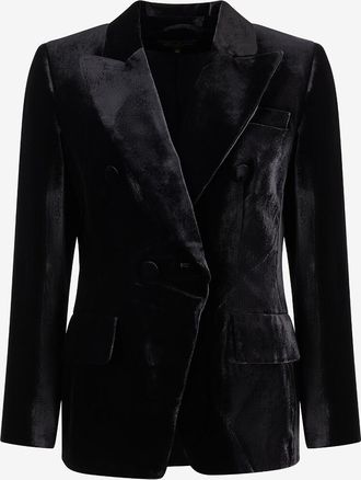 Luisa Spagnoli Samtblazer mit Reverskragen Scaffale