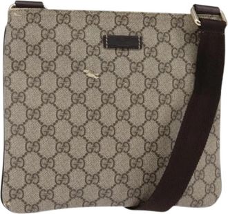 Gucci Pre-owned Vintage Cross Body Tas - Dames - Vintage Schoudertas - Beige - ONE Size - Vintage