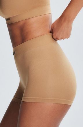 Savage x Fenty Seamless Boyshorts in Sweet Latte Nude at Nordstrom, Size X-Small