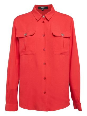 Versus button-down shirt - women - Acetate/Viscose - 48 - Red