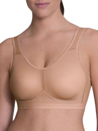 Anita Womens Light & Firm Sports Bra - Beige polyamide - Size 32F