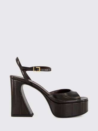 Fendi Sandali Arco in pelle con tacco alto e plateau