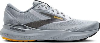 Brooks Mens Adrenaline Gts 24 Running Shoes In Grey/black/yellow