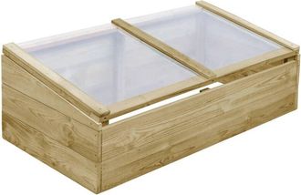 vidaXL Invernadero De Madera De Pino Impregnada 100x50x35 Cm Vidaxl