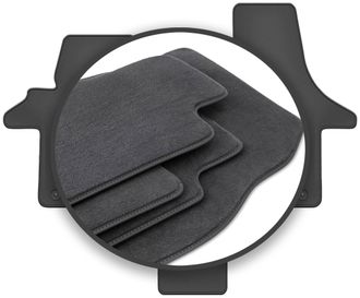 OEM Alfombrillas Premium Para Vw Transporter T5 Caravelle 2 Plazas (2003-2015)