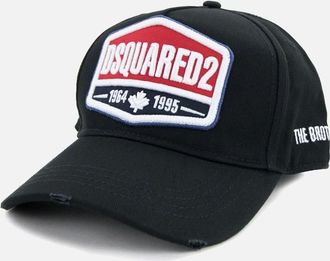 Dsquared2 Mens Dsquared2 The Brothers Union Baseball Cap Black - Size: OS