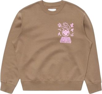 Edwin Soba Yasub&eacute; Sweater - Heren - Sweatshirts - Bruin - M - Katoen - Hoodies & sweatvesten