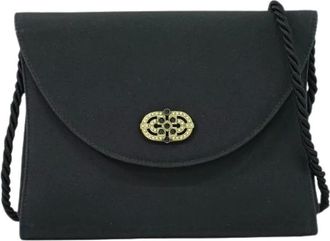 Ferragamo Pre-owned Cross Body Bags, female, Black, Size: ONE SIZE Pre-owned Nylon Shoulder Bag