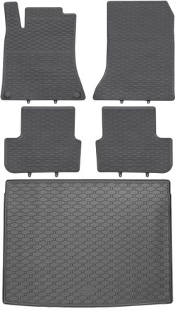 OEM Juego De Alfombrillas De Goma Para Coche Y Alfombrilla Para Maletero Para Mercedes Clase B W246 Suv (10/2011-12/2018)
