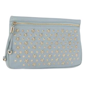 Jimmy Choo London Pre-owned Clutches, female, Blue, Size: ONE SIZE Pre-owned Clutch Bag