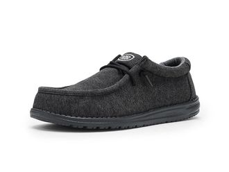 Hey Dude Wally Stretch Jersey Mens Shoes Black : 13 M, Polyester