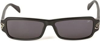 Blumarine Womens Sunglasses Glossy Black Acetate Eyewear