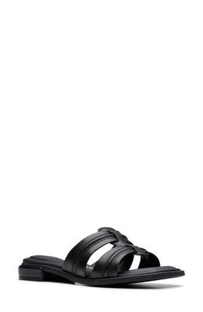 Clarks Ariany Mule in Black Leather at Nordstrom Rack, Size 10