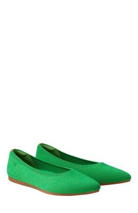 Vivaia Pointed-Toe Ballet Flats in Green Grass at Nordstrom, Size 9