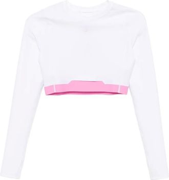 On Running T-shirt con logo - Bianco