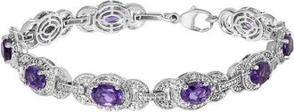 House of Brilliance Haus Of Brilliance Silver Diamond & Link Bracelet