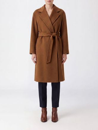Max Mara Cappotto a vestaglia in puro cashmere con cintura da annodare