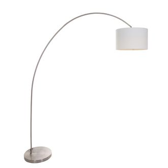 Steinhauer L&aacute;mpara De Pie - Acero - Solva - Metal Textil - Luminaria