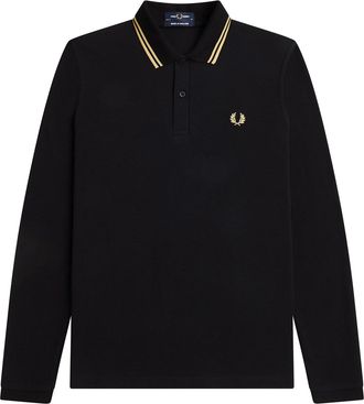 Fred Perry Cotton Polo Shirt With Contrasting Profiles
