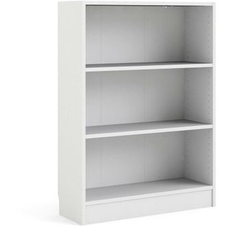 Dmora Librer&iacute;a Con Tres Compartimentos, Color Blanco, 79 X 107 X 27 Cm, Con Embalaje Reforzado - Dmora