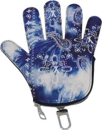 Louis Vuitton Pre-owned Mini Bags, female, Blue, Size: ONE SIZE Pre-owned Canvas Key-holder