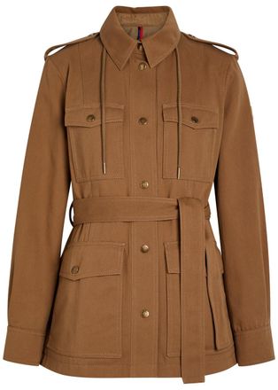 Moncler Centaurea Belted Twill Jacket - Bronze - 1 (UK 10 / S)