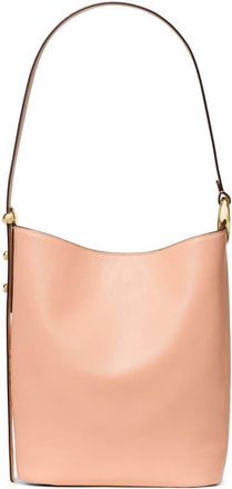 Kate Spade New York halo fine grain leather bucket bag in Light Cantaloupe at Nordstrom