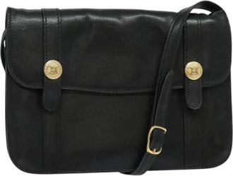 Celine Pre-owned Leather celine-bags - Dames - Vintage Schoudertas - Zwart - ONE Size - Leer - Vintage