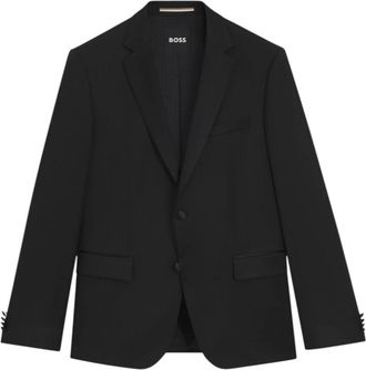 HUGO BOSS Giacca da Smoking Slim Fit - Heren - Blazers - Zwart - L - Wol - Jassen