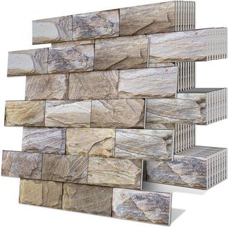 OEM Paneles Antisalpicaduras Azulejos, 10 Piezas, Azulejos Pared Autoadhesivos, Papel Pintado Autoadhesivo Salpicaduras Agua, 29,2 Cm 34,3 Cm 1,8 Mm