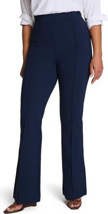 Spanx High Waist Flare Leg Stretch Ponte Pants in Timeless Navy at Nordstrom, Size 3X