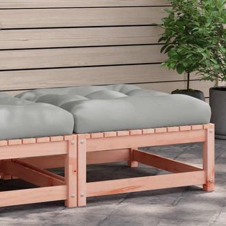 vidaXL Taburete De Jard&iacute;n Con Coj&iacute;n Madera Maciza De Abeto De Douglas Vidaxl