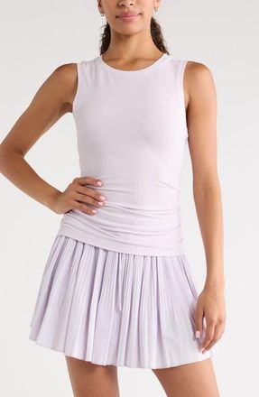 Zella Breathe Ruched Tank in Purple Hush at Nordstrom, Size Xx-Large