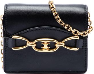 Celine Pre-owned Celine Mini Smooth Calfskin Triomphe Maillon Wallet on Chain Ladies PFAIDQA2JYPAZ37H