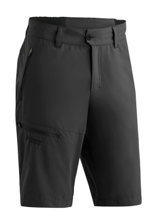 Maier Sports Outdoorhose MAIER SPORTS Nil Short Loop, Herren, Gr. 46, Normalgr&ouml;ssen, schwarz, 100% Polyester, Hosen Outdoorhose, Herren Shorts, kurze Wanderhose, O