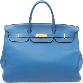 Herm&egrave;s Borsa a mano Birkin 40 2011 - Blu