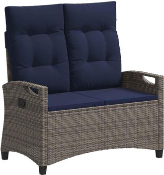 vidaXL Banco De Jard&iacute;n Con Almohada 105 X 60 X 112 Cm Acero Vidaxl