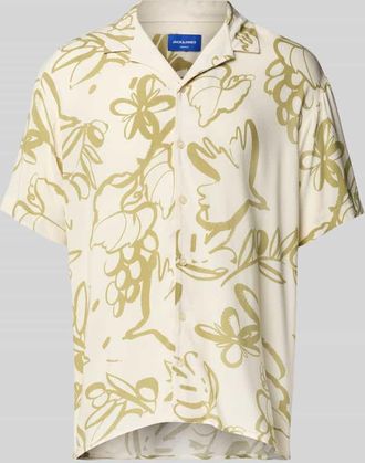 Jack & Jones Jack & Jones Regular Fit Freizeithemd mit Resortkragen Modell LUKE in Offwhite, Größe XL
