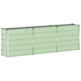 vidaXL Jardinera Verde 240 X 40 X 75 Cm Acero Vidaxl
