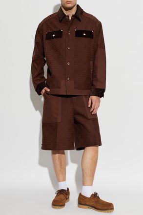 Casablanca Monogram Jacket, Mens, Brown