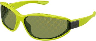 Gucci GG2011S 002 Mens Sunglasses Green Size 73 - Free RX Lenses - Free RX Lenses