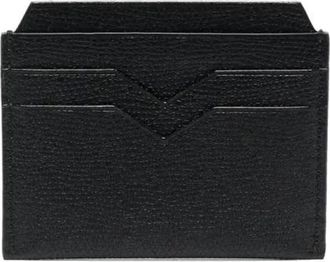 Valextra Smalle Leren Kaarthouder - Dames - Portefeuilles - Zwart - ONE Size - Accessoires