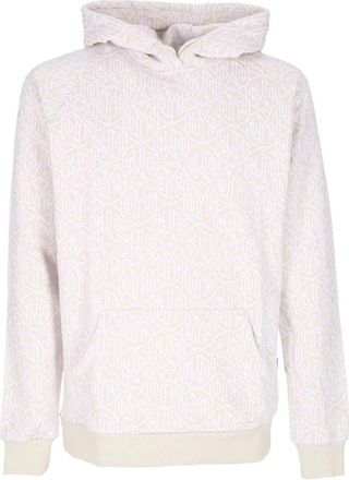 Dolly Noire Monogram Lichtgewicht Hoodie Beige - Heren - Hoodies - Beige - XL - Katoen - Hoodies & sweatvesten