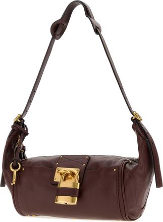 Chlo&eacute; Womens Burgundy Leather Paddington Shoulder Bag Craftybrown