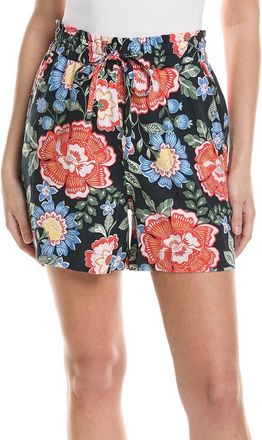 Ellen Tracy Drawstring Linen-Blend Short
