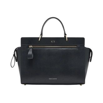 A|X Armani Exchange Tote Bags, female, Black, Size: ONE SIZE Shopping Bag