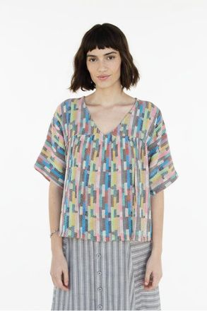 Ace & Jig Maura Reversible V-Neck Top in Trivia at Nordstrom, Size Xx-Large