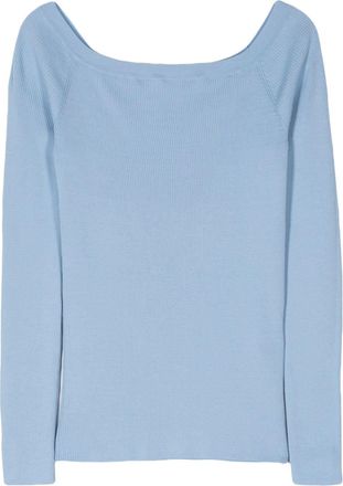 Parosh fijngeribde trui