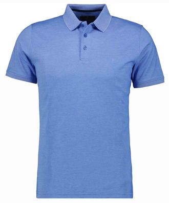 Ragman Poloshirt RAGMAN, Herren, Gr. 58, blau (blau, 718), 70% Baumwolle 30% Polyester, regular fit, ohne Ausschnitt, Shirts Poloshirt